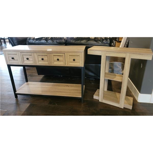 Matching Wooden Entry Tables