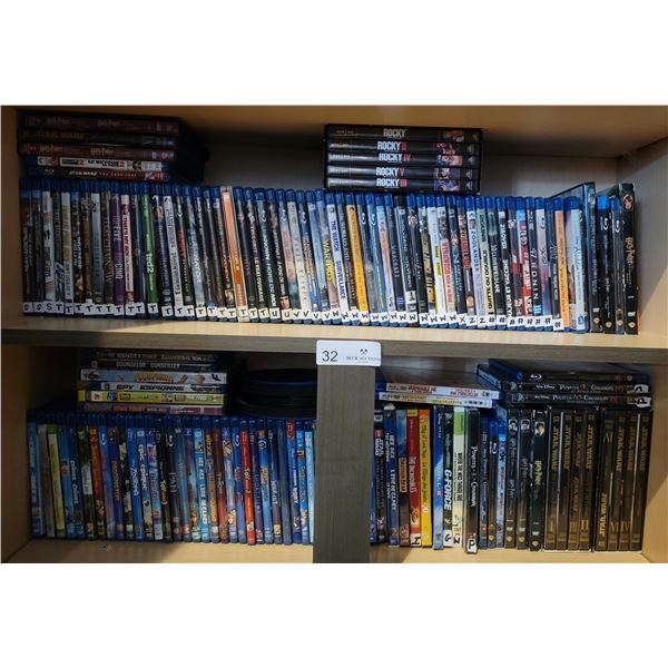 Assorted Blu-Ray & DVD Movies