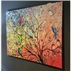 Image 1 : Large Colourful Bird Canvas Print