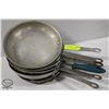 Image 1 : LOT OF SIX 10" FRYING PANS