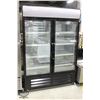 Image 1 : NEW AIR DUAL GLASS DOOR DISPLAY FREEZER ON CASTERS