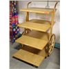 Image 1 : BAILIFF SEIZURE: #47 4-TIER OAK MOBILE DISPLAY