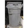 Image 1 : TWO 44 GALLON RUBBERMAID BRUTE TRASH CANS