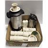 Image 1 : BOX LOT WITH RESTAURANT COFFEE/TEA SERVICE