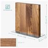 Image 2 : NEW NAVARIS WALNUT WOOD MAGNETIC KNIFE BLOCK