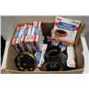 Image 1 : BOX OF PLUMBING SUPPLIES AND WAX FLANGES