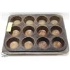 Image 1 : LOT OF FOUR 12 CUP MUFFIN PANS