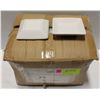 Image 1 : BOX OF 4.5" SMALL SQUARE PLATES (40)