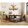 Image 1 : NEW BROWN ANTLER CHANDELIER 6 LIGHT