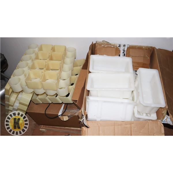 LARGE LOT OF CHEESE MOLDS (15 MINS FROM KASTER LETHBRIDGE OFFICE)