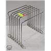 Image 1 : CHROME WIRE 6-SLOT CUTTING BOARD RACK