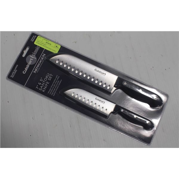 NEW CUISINART NITROGEN-INFUSED STEEL KNIFE SET-2PC