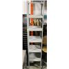 Image 1 : HEAVY DUTY IRON SHELF W/ WOOD PANELS - 6 TIER
