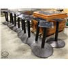Image 1 : 1 DOZEN MATCHING COMPOSITE DINING TABLES W/ LEG