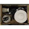 Image 1 : FLAT OF ASSORTED SOUP BOWLS & CUTLERY