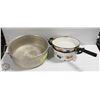 Image 1 : LOT OF 3 PCS. OF ASSORTED COOKWARE INCL ENAMAL