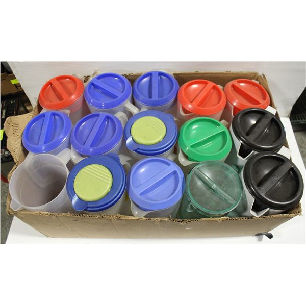 LOT OF 15 ASSORTED POLY PITCHERS