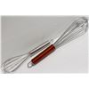 Image 2 : NEW 12" & 10" STAINLESS STEEL WHIPS - RED