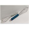 Image 2 : NEW 12" & 10" STAINLESS STEEL WHIPS - BLUE