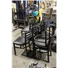 Image 2 : 1 DOZEN GOOD CONDITION BLACK DINING CHAIRS