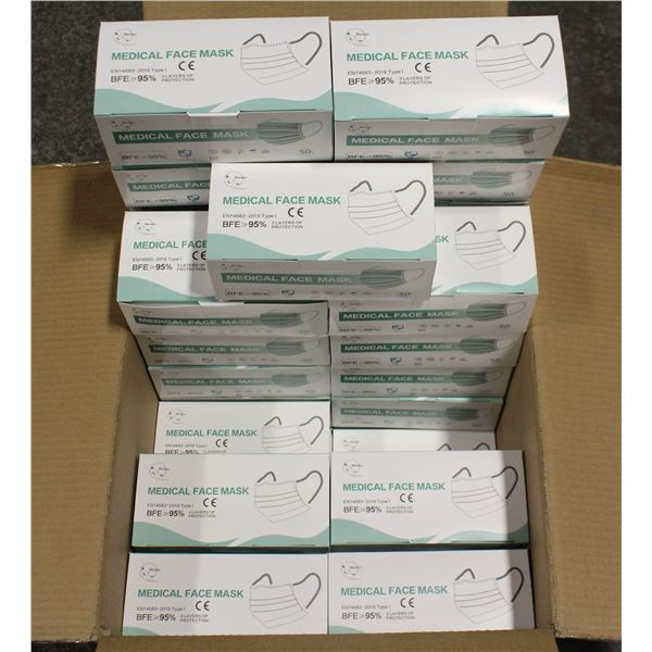 CASE OF 2000 NON-STERILE MASKS - 3 PLY