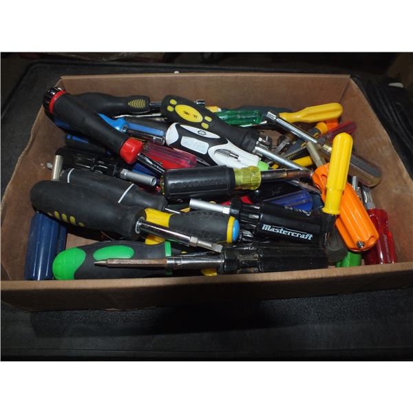 Box Of Mixed Screwdrivers