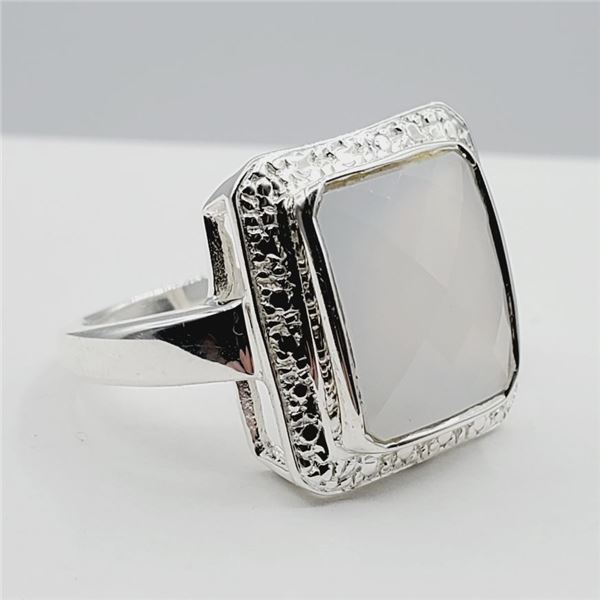 Sterling Silver Natural Chalcedony Ring