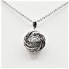 Image 4 : Sterling Silver Diamond Pendant