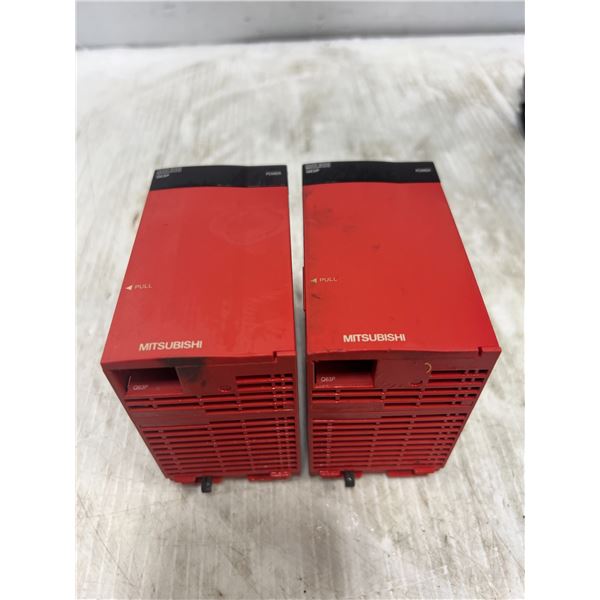 Lot of (2) Mitsubishi #Q63P Power Supply Units