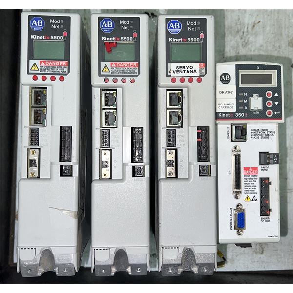 Lot of (4) Allen Bradley Kinetix Drives as Pictured