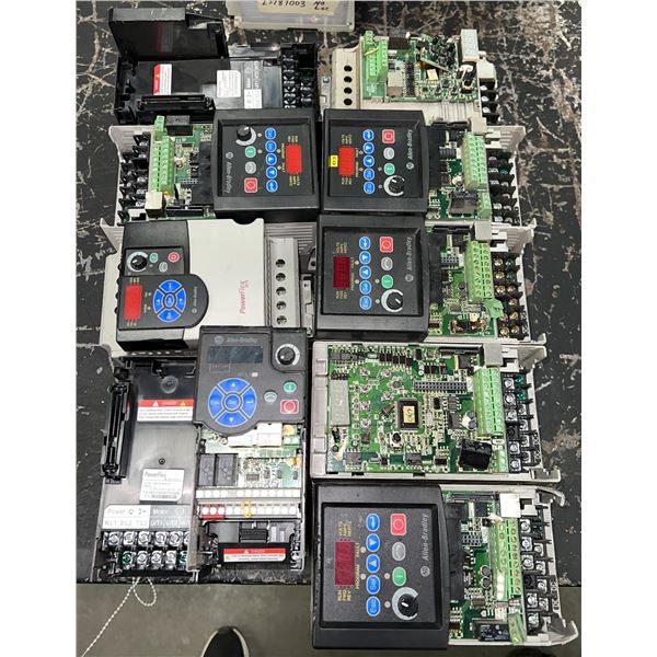 Lot of (10) Allen Bradley Drives as Pictured