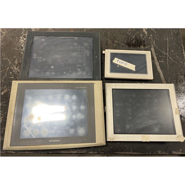 Lot of (4) Pro-face/Mitsubishi Screens as Pictured