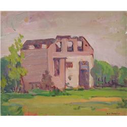 Mildred Valley Thornton Old Building in a Landscape