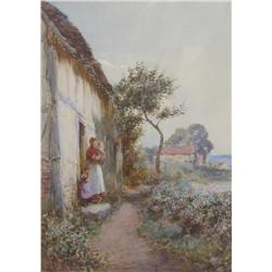 John White A Cottage Door