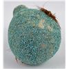 Image 6 : Turquoise Covered Zuni Indian Pottery Fetish Vase