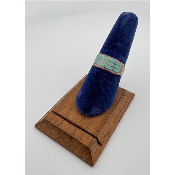 Zuni Sterling Silver Turquoise Ring