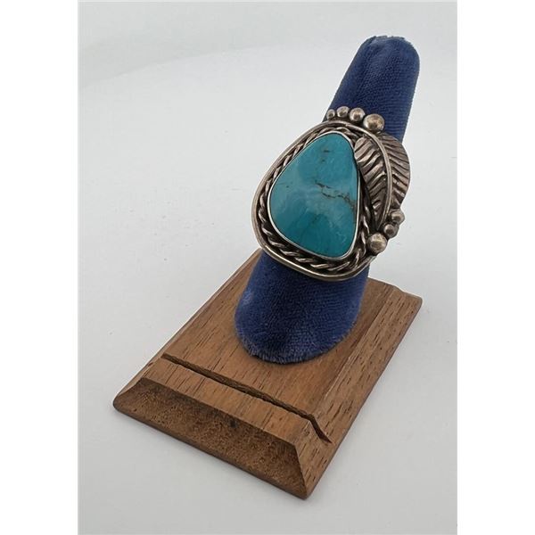 Navajo Sterling Silver Turquoise Ring