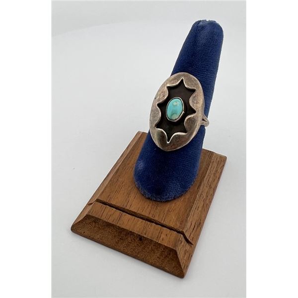 Navajo Sterling Silver Turquoise Ring