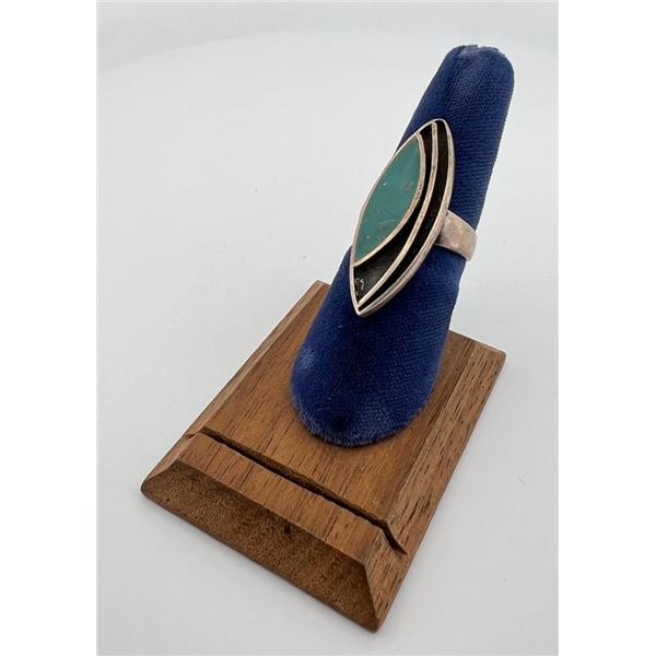 Zuni Sterling Silver Turquoise Ring