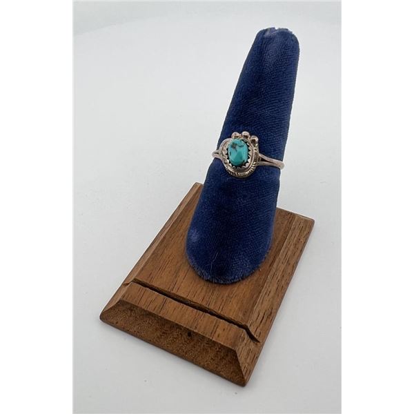 Navajo Sterling Silver Turquoise Ring
