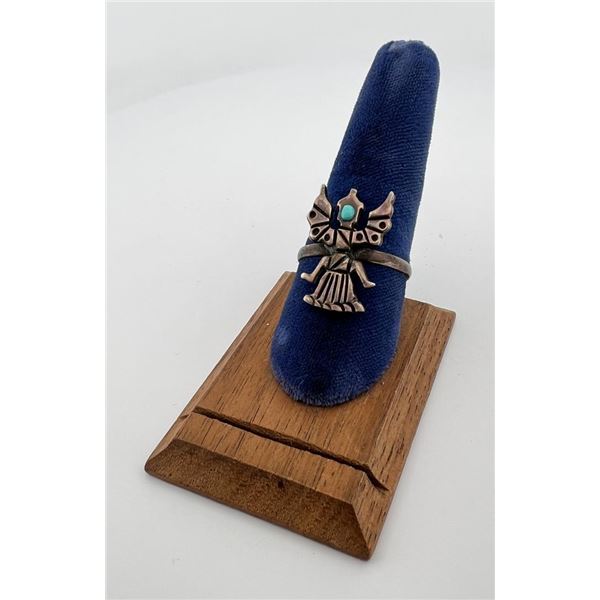 Zuni Sterling Silver Turquoise Ring