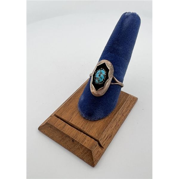 Navajo Sterling Silver Turquoise Ring