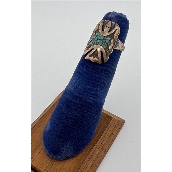 Zuni Sterling Silver Turquoise Ring