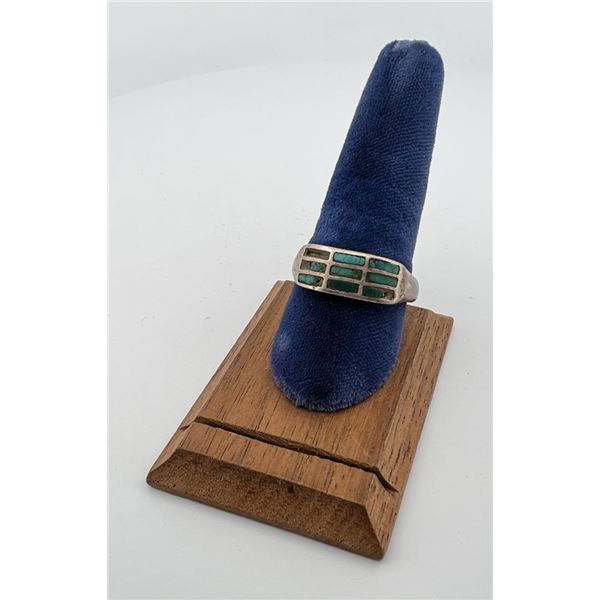 Zuni Sterling Silver Turquoise Ring