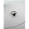 Image 2 : Navajo Sterling Silver Jet Ring