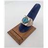 Image 1 : Zuni Sterling Silver Turquoise Ring