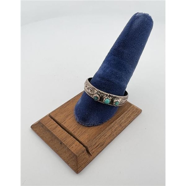 Navajo Sterling Silver Turquoise Ring