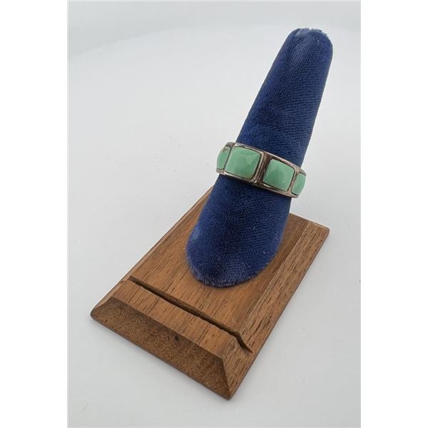 Zuni Sterling Silver Turquoise Ring