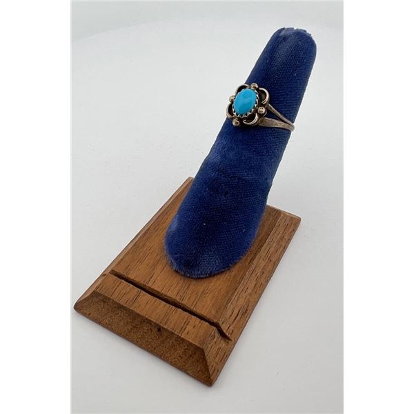 Navajo Sterling Silver Turquoise Ring