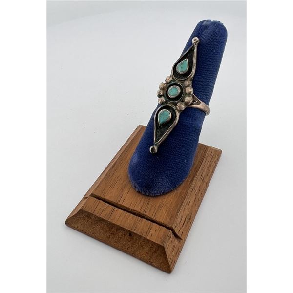 Navajo Sterling Silver Turquoise Ring